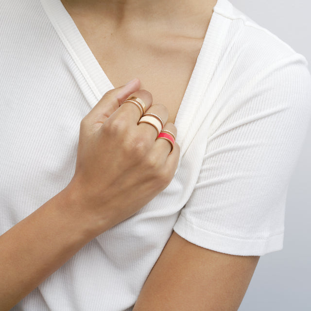 Bague Berbere Chromatic laque Nude